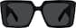 Front view of Square Sunglasses T00222112 in Black thumbnail