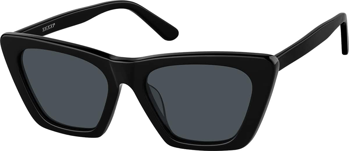 Angle view of Cat-eye Sunglasses T00232112 in Black