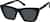 Angle view of Cat-eye Sunglasses T00232112 in Black thumbnail