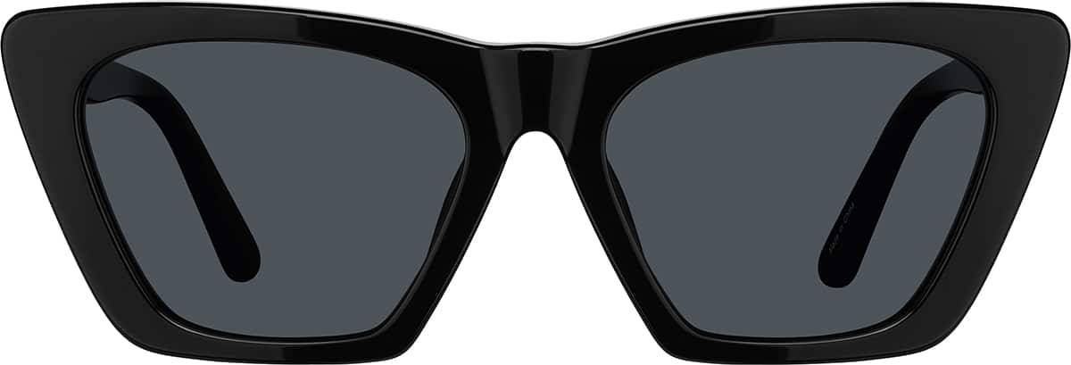 Front view of Cat-eye Sunglasses T00232112 in Black