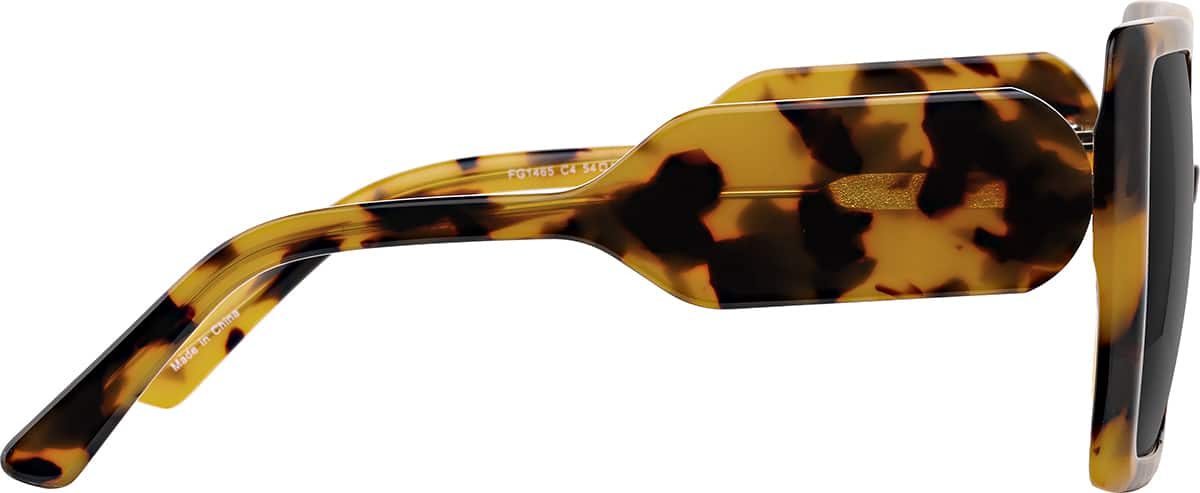 Side view of Square Sunglasses T00242512 in Tortoiseshell