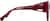 Side view of Cat-eye Sunglasses T00251812 in Red thumbnail