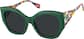 Angle view of Cat-eye Sunglasses T00252412 in Green thumbnail