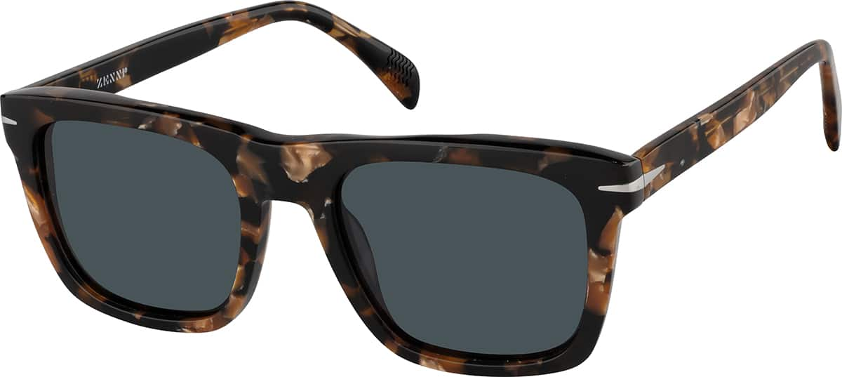 Angle view of Square Sunglasses T00272512 in Tortoiseshell