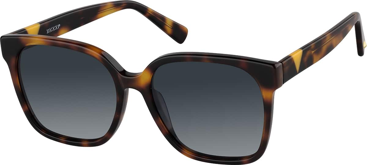 Angle view of Square Sunglasses T00282512 in Tortoiseshell