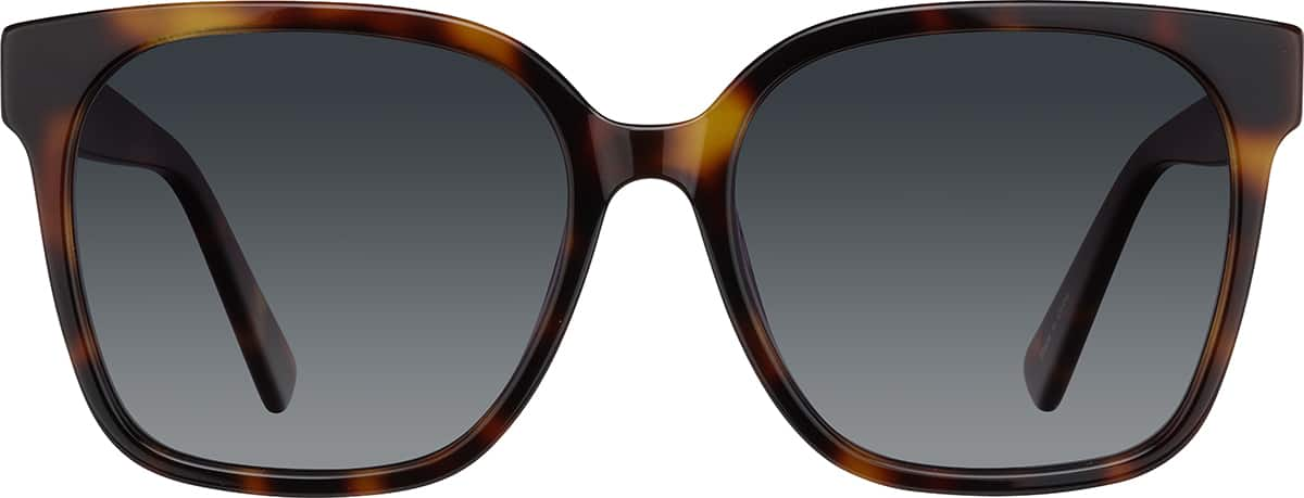 Front view of Square Sunglasses T00282512 in Tortoiseshell