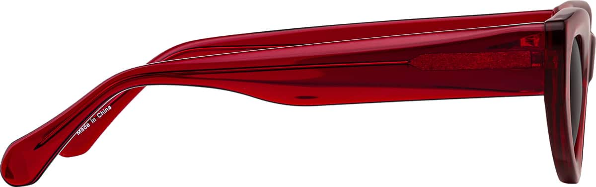 Side view of Cat-eye Sunglasses T00311812 in Red