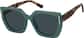 Angle view of Square Sunglasses T00322412 in Green thumbnail