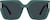 Front view of Square Sunglasses T00322412 in Green thumbnail