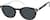 Angle view of Kids' Oval Sunglasses T00332112 in Black thumbnail