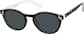 Angle view of Kids' Round Sunglasses T00332112 in Black thumbnail