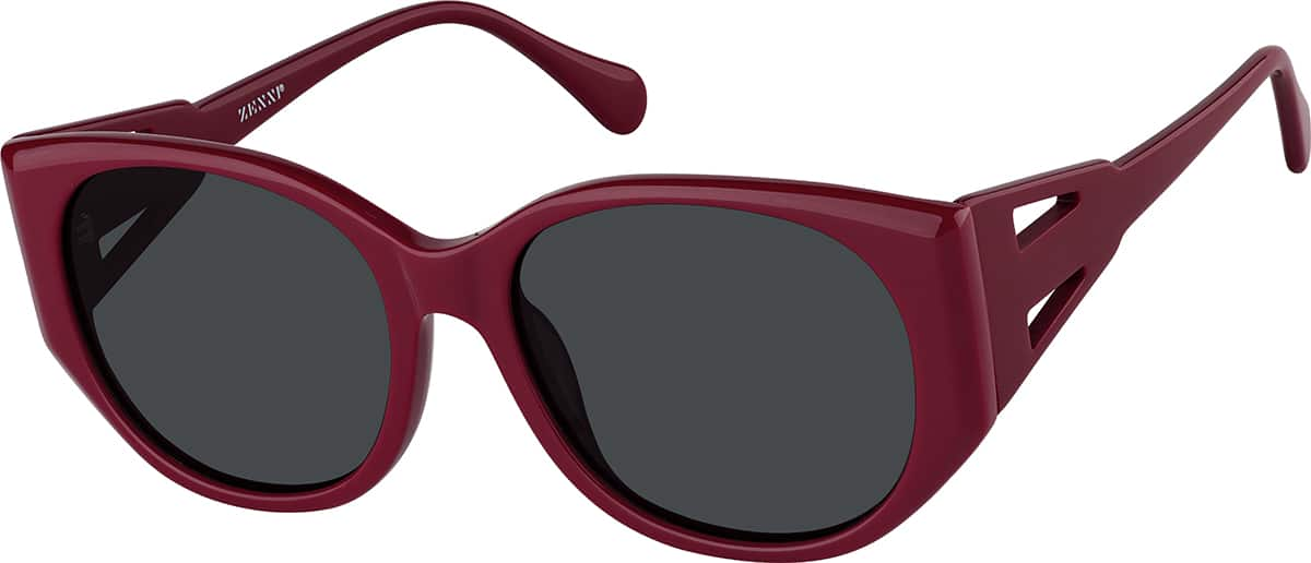 Angle view of Cat-eye Sunglasses T00341812 in Red