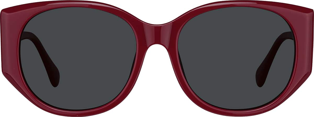 Front view of Cat-eye Sunglasses T00341812 in Red