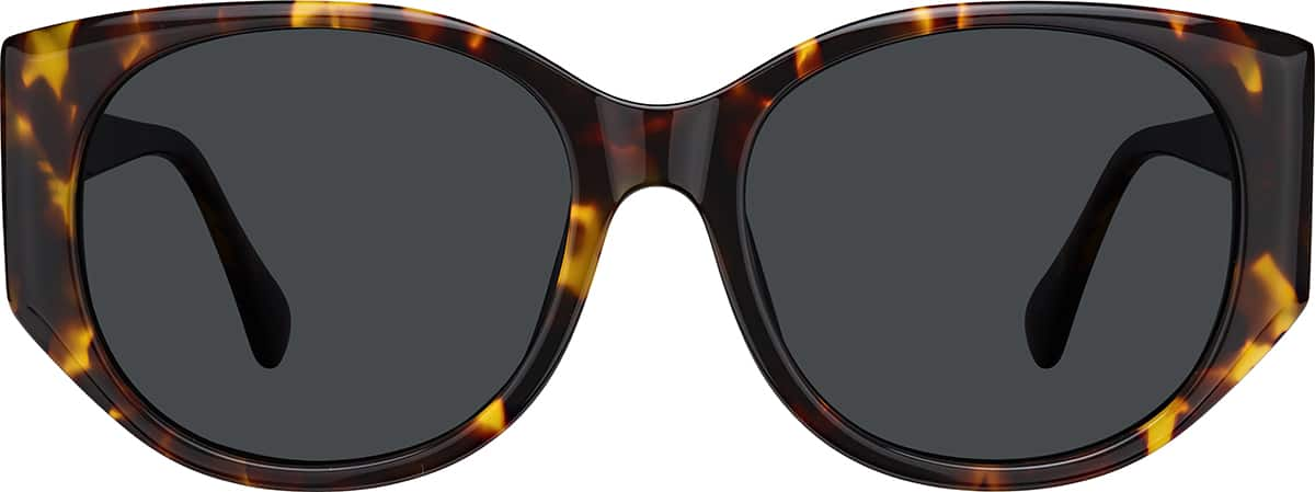 Front view of Cat-eye Sunglasses T00342512 in Tortoiseshell