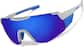 Angle view of Lentes de Sol envolventes para senderismo T00821216 in Espejo gris y azul thumbnail