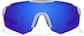 Front view of Lentes de Sol envolventes para senderismo T00821216 in Espejo gris y azul thumbnail