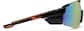 Side view of Wrap-Around Hiking Sunglasses T00822114 in Black and Gold Mirror thumbnail