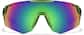 Front view of Wrap-Around Hiking Sunglasses T00822416 in Green and Green Mirror thumbnail