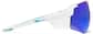 Side view of Wrap-Around Hiking Sunglasses T00823016 in White and Sky Blue Mirror thumbnail