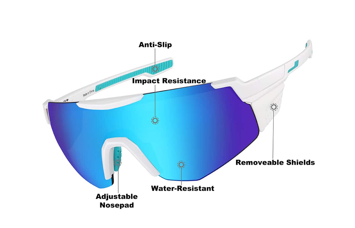 Image of Wrap-Around Hiking Sunglasses