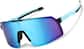Angle view of Wrap-Around Sunglasses T01011616 in Black and Blue thumbnail