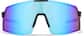 Front view of Wrap-Around Sunglasses T01011616 in Black and Blue thumbnail