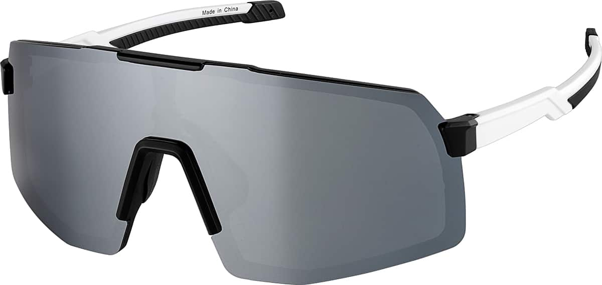 Angle view of Sport Polarized Sunglasses T01013011 in White