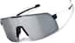 Angle view of Wrap-Around Sunglasses T01013011 in Black and White thumbnail