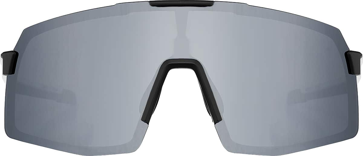 Front view of Sport Polarized Sunglasses T01013011 in White