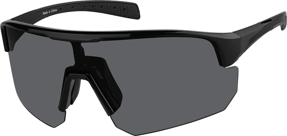 Angle view of Sport Polarized Sunglasses T01032121 in Black