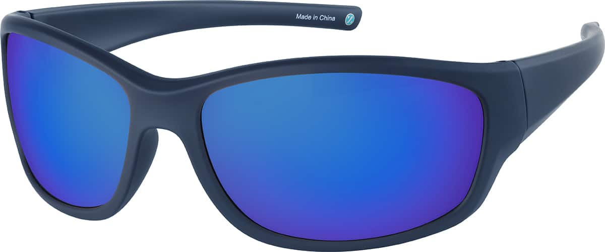 Angle view of Rectangle Sunglasses T01041616 in Blue