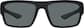 Front view of Rectangle Sunglasses T01062112 in Black thumbnail