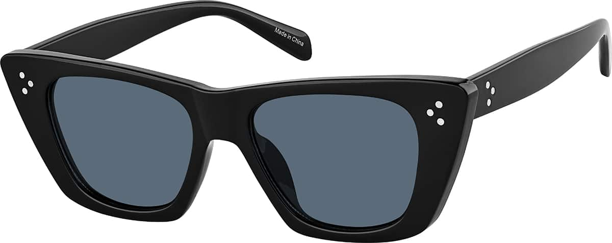 Angle view of Cat-Eye Sunglasses T01092112 in Black