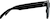Side view of Rectangle Sunglasses T01102112 in Black thumbnail