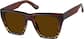 Angle view of Square Sunglasses T01112515 in Tortoiseshell thumbnail