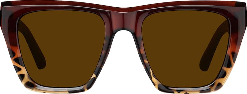 Tortoiseshell Rectangle Sunglasses