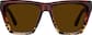 Front view of Square Sunglasses T01112515 in Tortoiseshell thumbnail