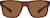 Front view of Rectangle Sunglasses T01121515 in Brown thumbnail