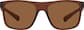 Front view of Square Sunglasses T01121515 in Brown thumbnail