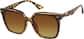 Angle view of Square Sunglasses T01132515 in Tortoiseshell thumbnail