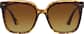 Front view of Square Sunglasses T01132515 in Tortoiseshell thumbnail