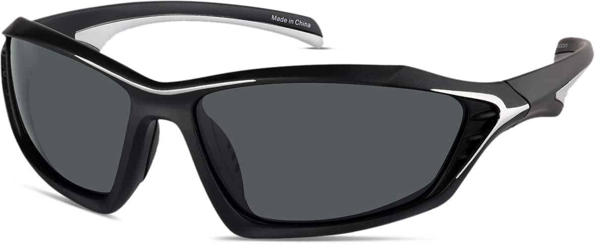 Angle view of Floating Sunglasses T01301112 in Black & Silver