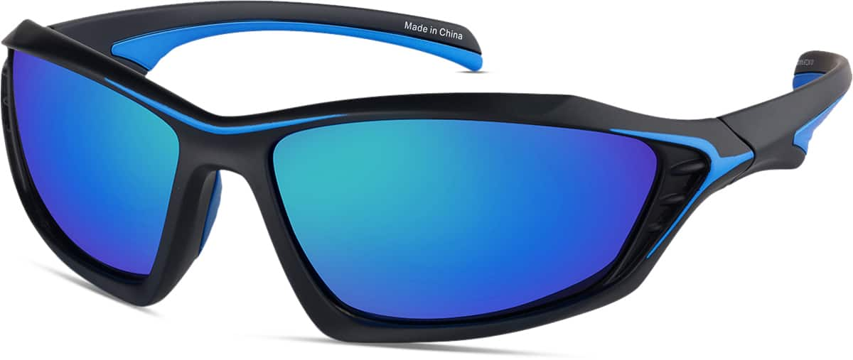 Angle view of Floating Sunglasses T01301616 in Black & Blue