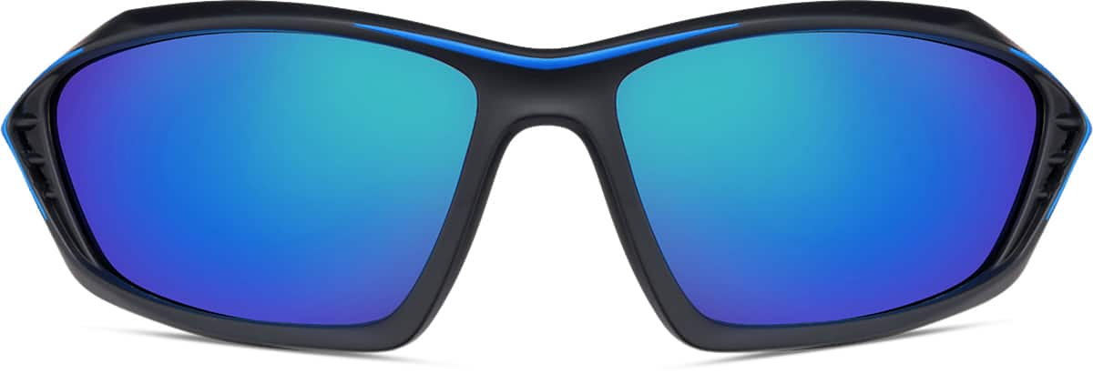 Front view of Floating Sunglasses T01301616 in Black & Blue