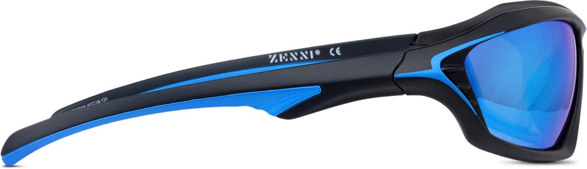 Side view of Floating Sunglasses T01301616 in Black & Blue