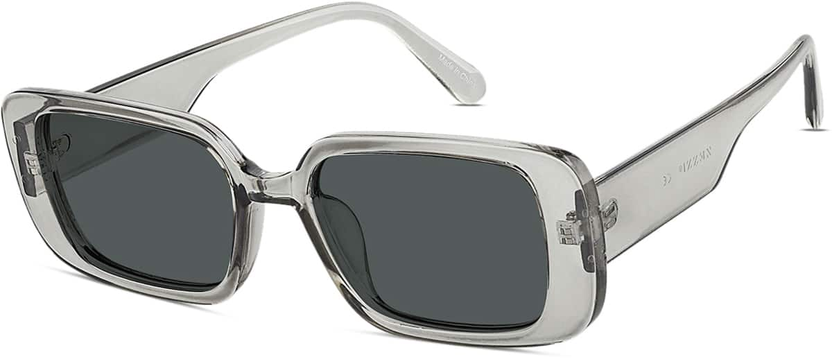 Angle view of Rectangle Sunglasses T01351212 in Gray