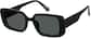 Angle view of Rectangle Sunglasses T01352112 in Black thumbnail