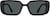 Front view of Rectangle Sunglasses T01352112 in Black thumbnail