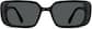 Front view of Rectangle Sunglasses T01352112 in Black thumbnail
