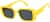 Angle view of Rectangle Sunglasses T01352212 in Yellow thumbnail